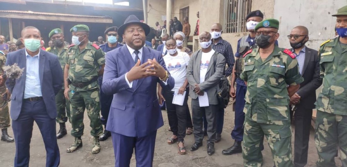 Ministre Fabrice Puela à Beni-Kangbayi