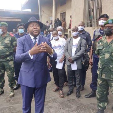 Ministre Fabrice Puela à Beni-Kangbayi
