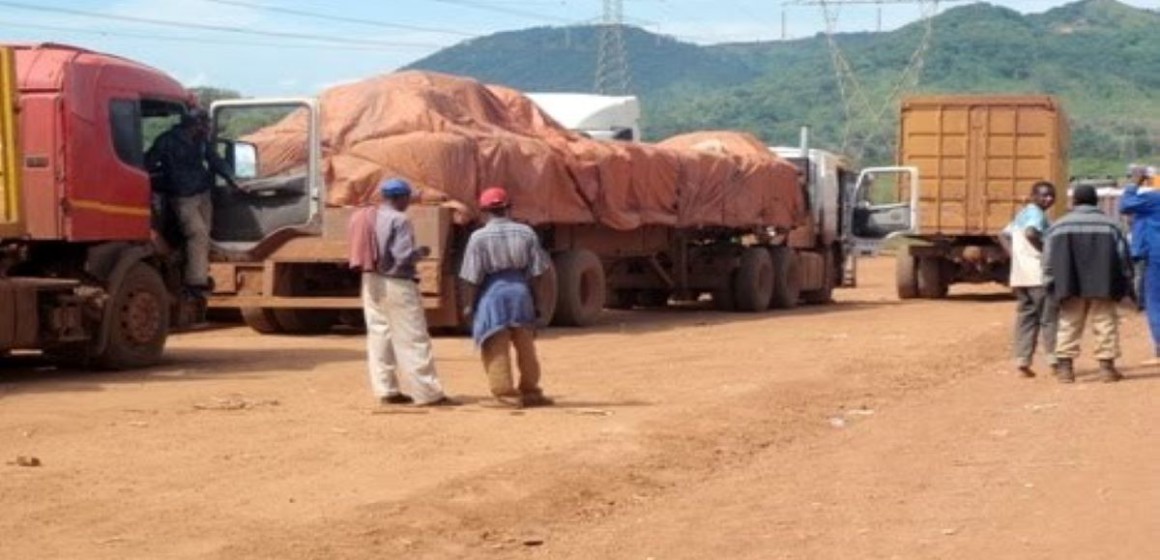 Camions de transport de minerais