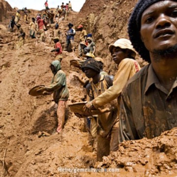 Exploitation minière artisanale en RDC (ph droits tiers)