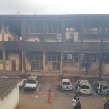 Poste de Bukavu incendiée