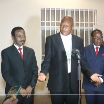 Le Cardinal Ambongo et les envoyés du président Tshisekedi