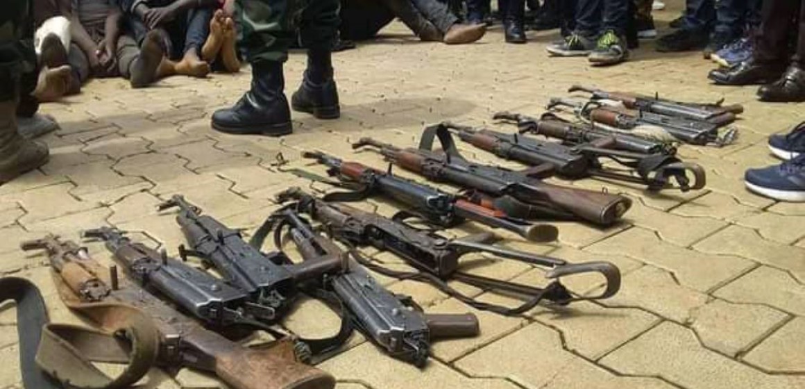 Armes récupérées à Bukavu