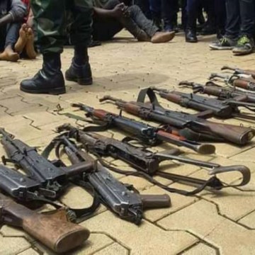 Armes récupérées à Bukavu
