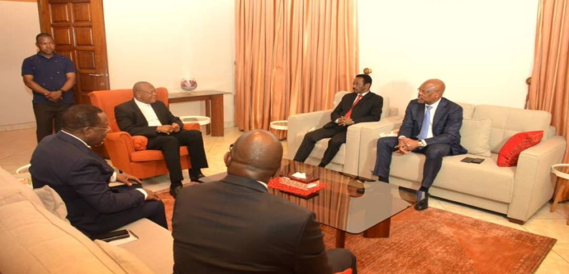 cardinal-ambongo-et-envoyés-Tshisekdi Le Cardinal Fridolin Ambongo et les envoyés du président Tshisekedi