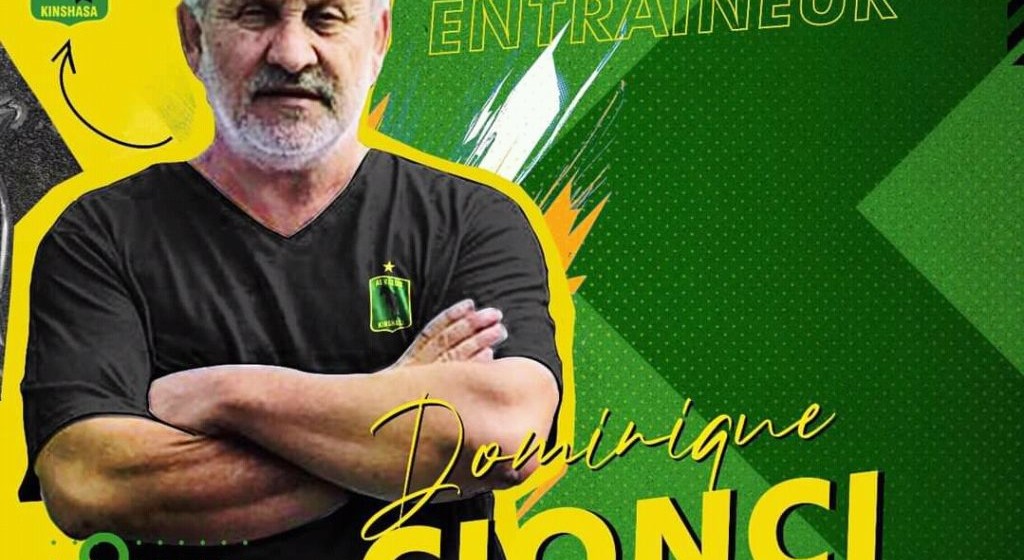 Dominique Cionci entraineur de l'AS V Club