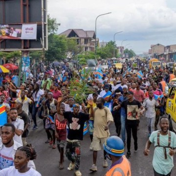 Manifestation contre police rwandaise à Goma