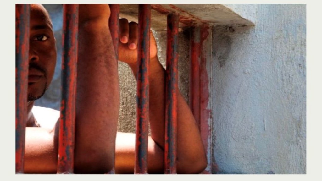 Prisonnier derrière les barreaux