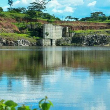 Barrage de Katende en construction au Kasai central