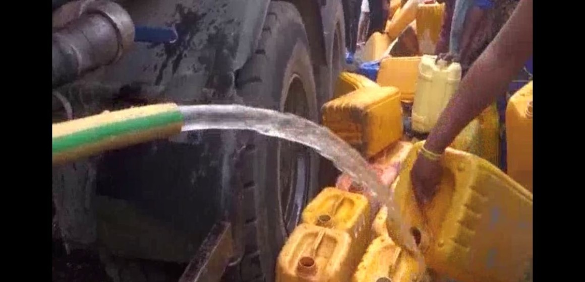 Distribution d'eau à Kibumba