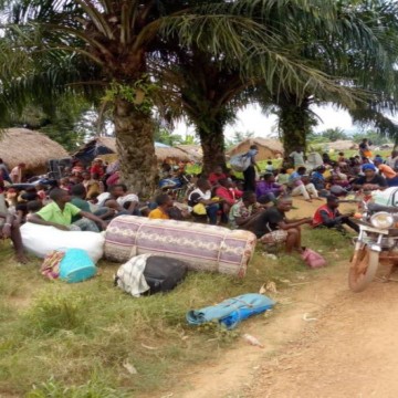 Populations fuyant Walikale