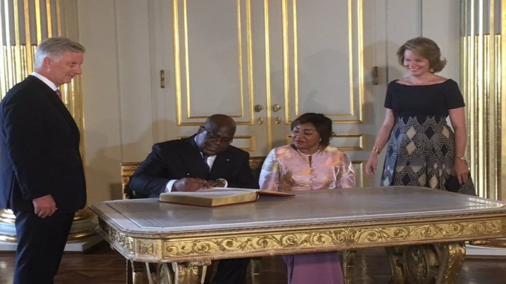 Couple royal belge et couple Tshisekedi