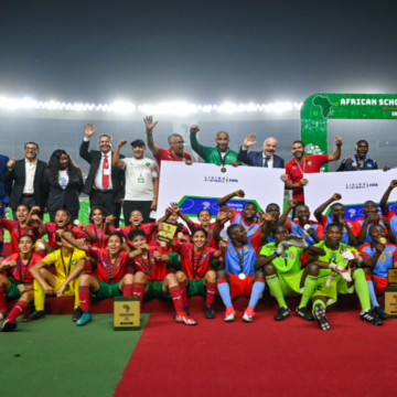 Le Président de la FIFA, Gianni Infantino, a assisté à la finale de la Coupe des Champions Scolaires