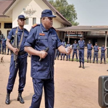 Beni : Le général Mushid Yav appelle la police au respect de ses missions durant l&rsquo;état de siège