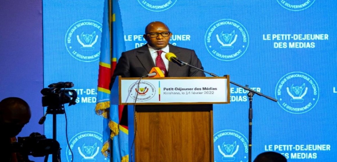 Sama Lukonde face à la presse