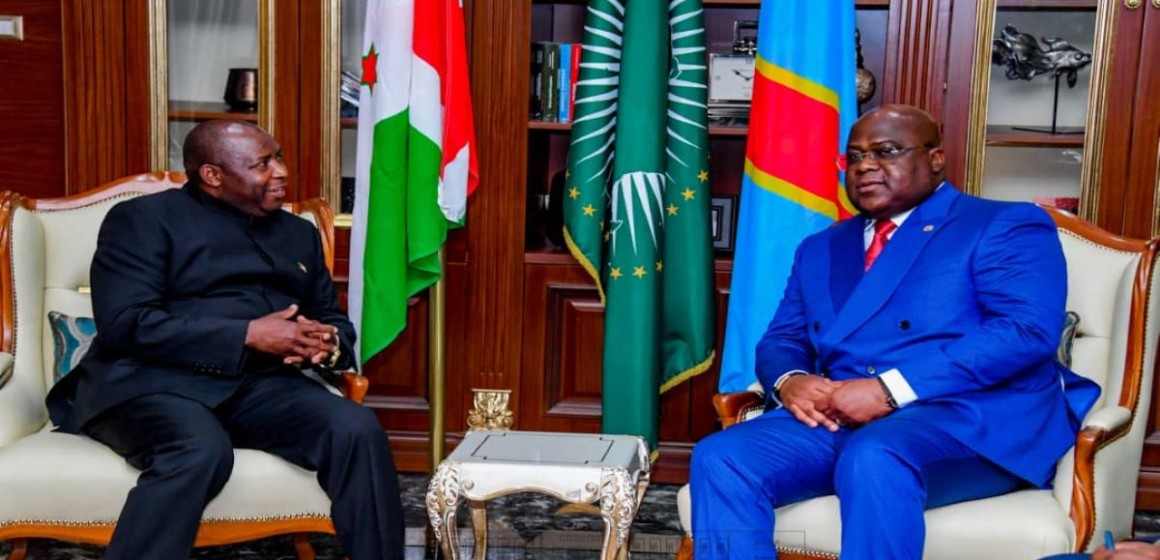 tshisekedi-ndayishimiye RDC-Burundi : Tshisekedi et Ndayishimiye veulent éradiquer « les groupes terroristes » dans l’Est de la RDC
