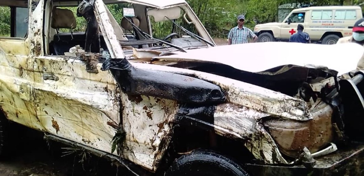 Jeep des députés accidenté au pont Mai-Ndombe