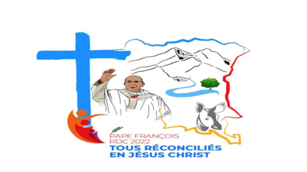 Affiche de a visite papale en RDC