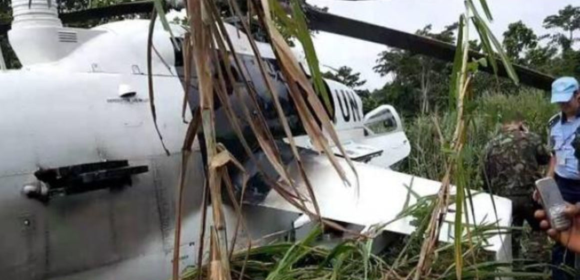 hélico-monusco-abattu RDC : crash de l’hélicoptère de la MONUSCO, les corps retrouvés ont été ramenés à Goma
