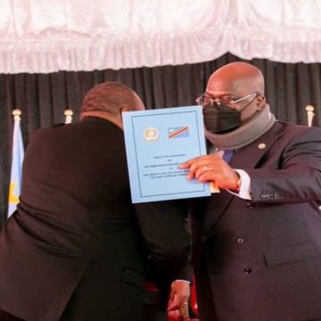 Nairobi : Le président Félix Tshisekedi a signé l’adhésion de la RDC à l’EAC