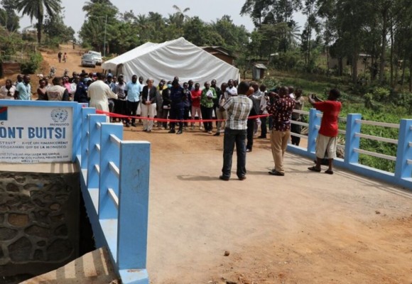 Beni : inauguration d’un pont construit sur financement de la MONUSCO