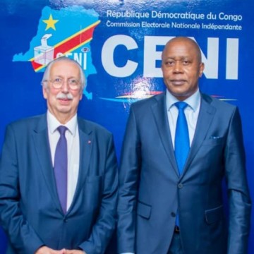RDC : Le Ministre d’État du gouvernement fédéral belge, André Flahaut était à la CENI