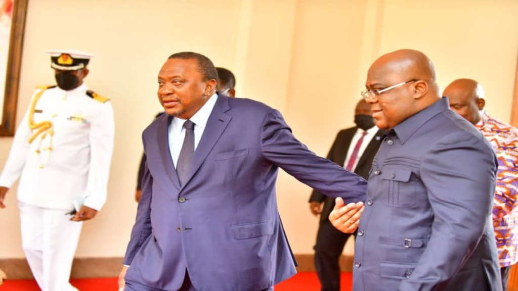Uhuru Kenyatta et Félix Tshisekedi