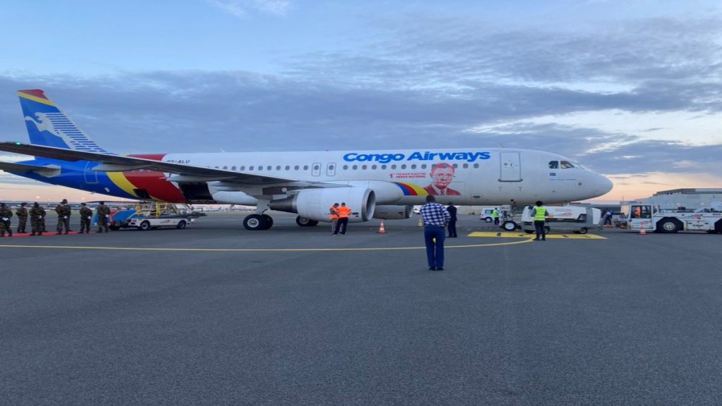 Avion Airbus de Congo Airways