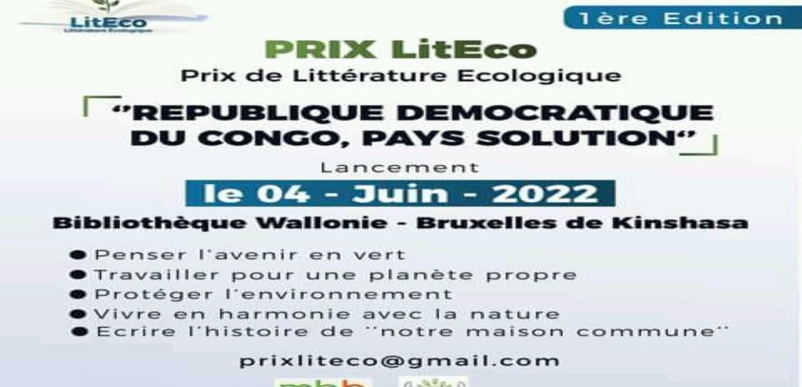 RDC :  Lancement de la première édition du Prix de littérature Écologique « Prix LitEco »