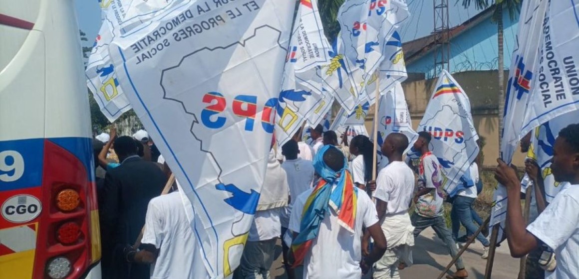 Militants de l'UDPS à Kinshasa