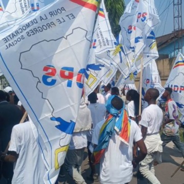 Militants de l'UDPS à Kinshasa