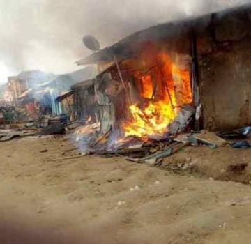 incendie-bureau-pnc-oicha Oïcha : le bureau de la police parti en fumée à la suite d’un problème électrique