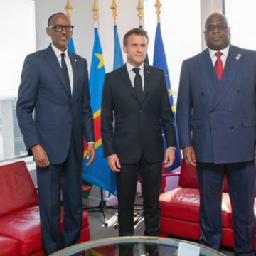 Emmanuel Macron en sapeur-pompier dans la crise entre Kigali et Kinshasa a réuni autour de lui Félix Tshisekedi et Paul Kagame