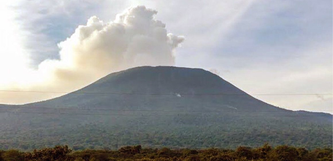 Le volcan Nyiragongo à Goma, Nord-Kivu en RDC
