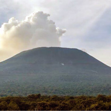 Le volcan Nyiragongo à Goma, Nord-Kivu en RDC