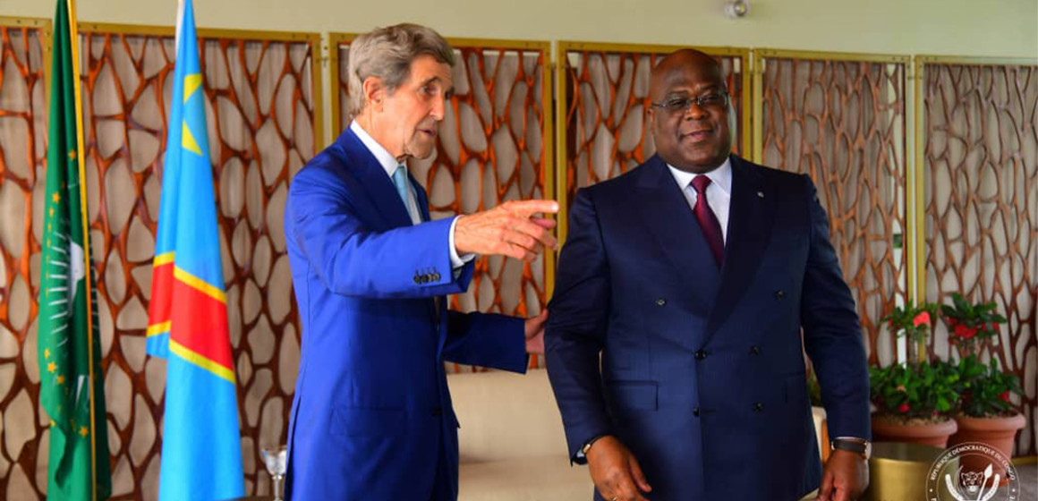 John Kerry et Félix Tshisekedi