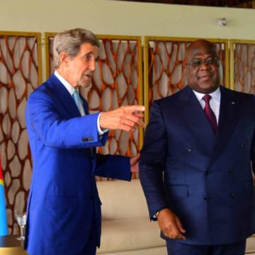 John Kerry et Félix Tshisekedi