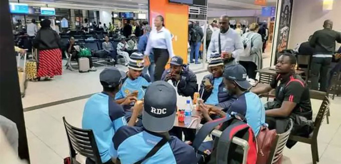 Léopards U23 à Ndjili aéro