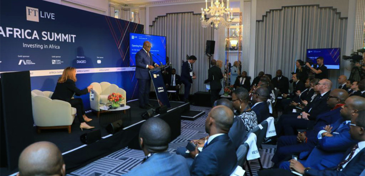 Félix Tshisekedi au Africa Summit à Londres UK