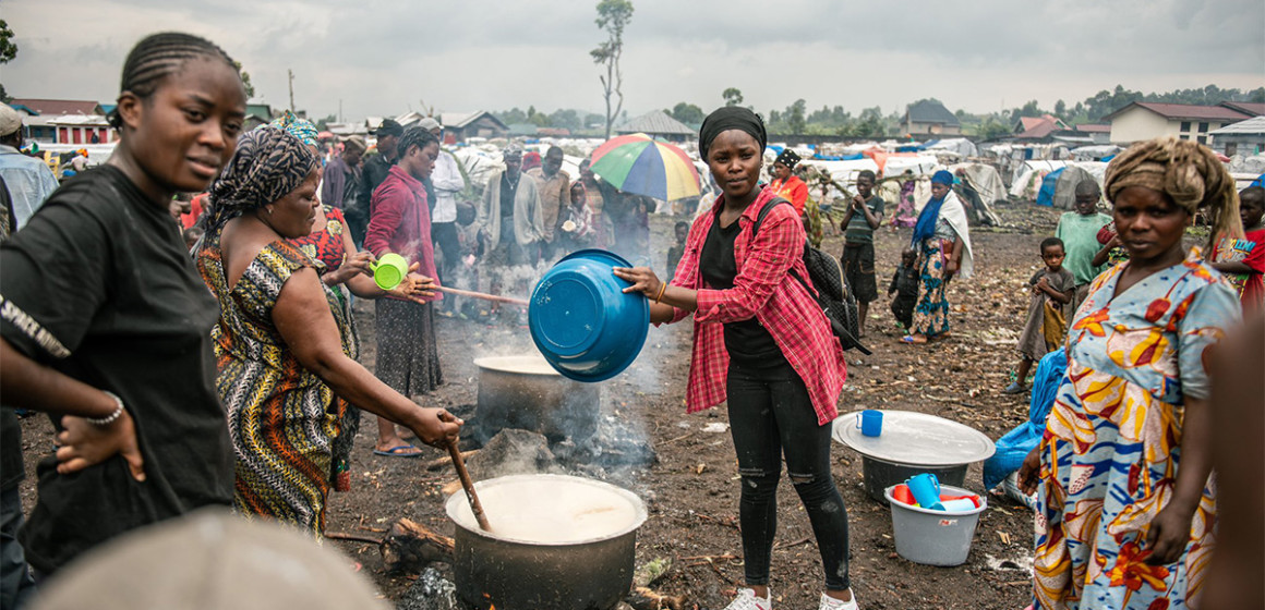 Assistance alimentaire aux déplacés de Rutshuru