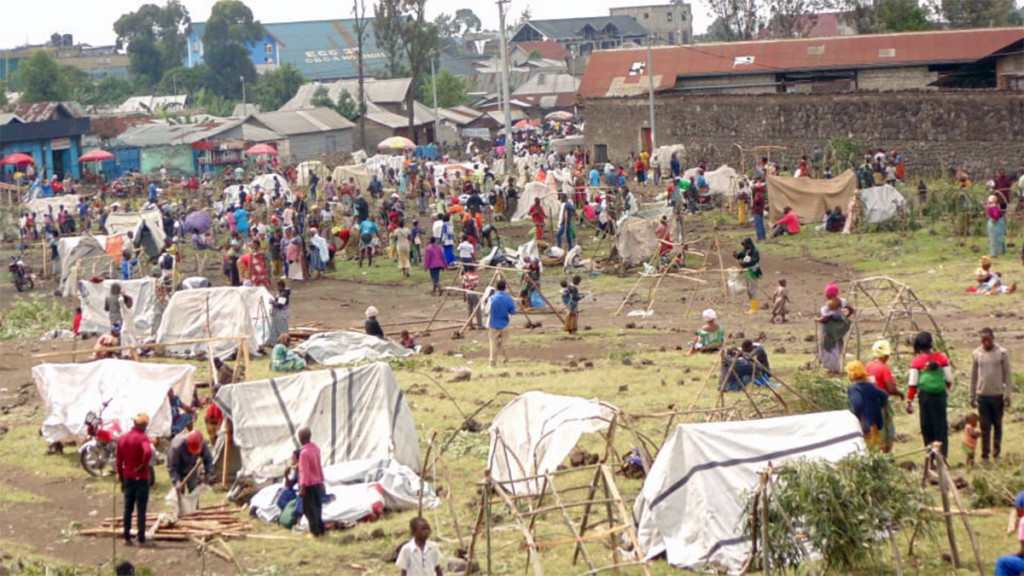 Déplacés de guerre à Nyiragongo