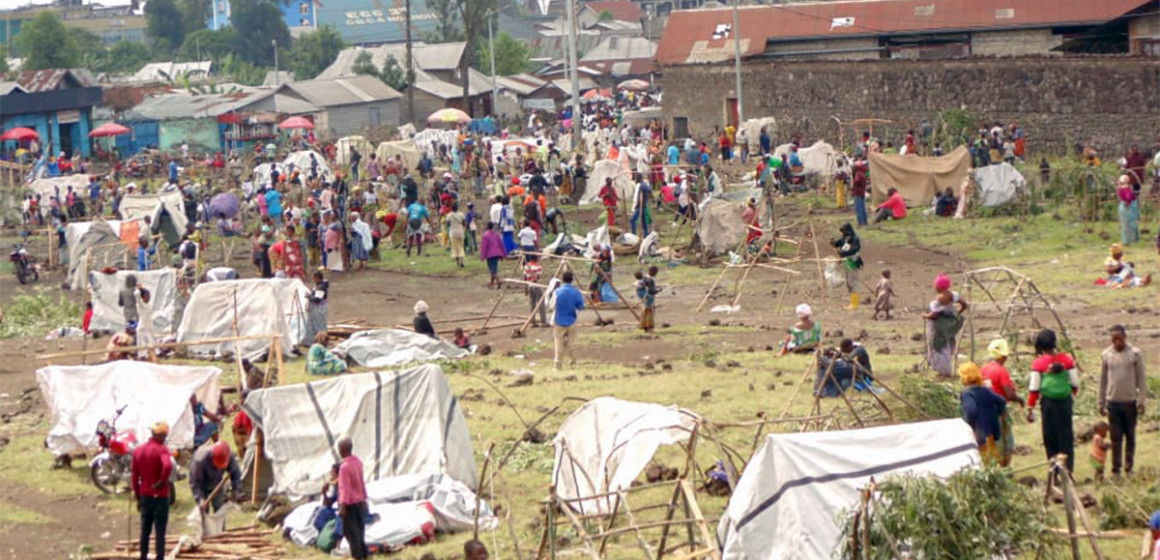Déplacés de guerre à Nyiragongo