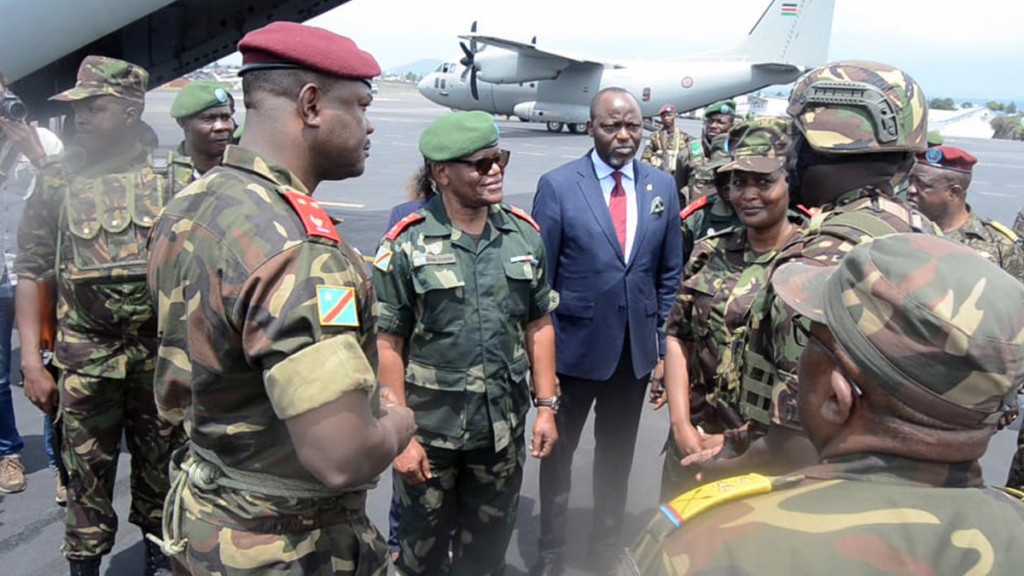 Contingent Kenyan de la Force EAC à Goma
