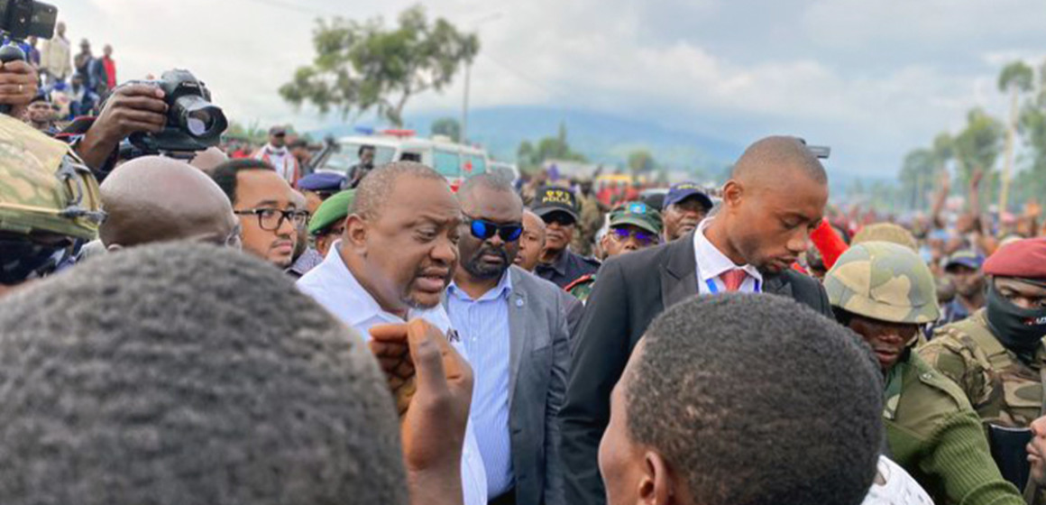 Uhuru Kenyatta à Goma, RDC