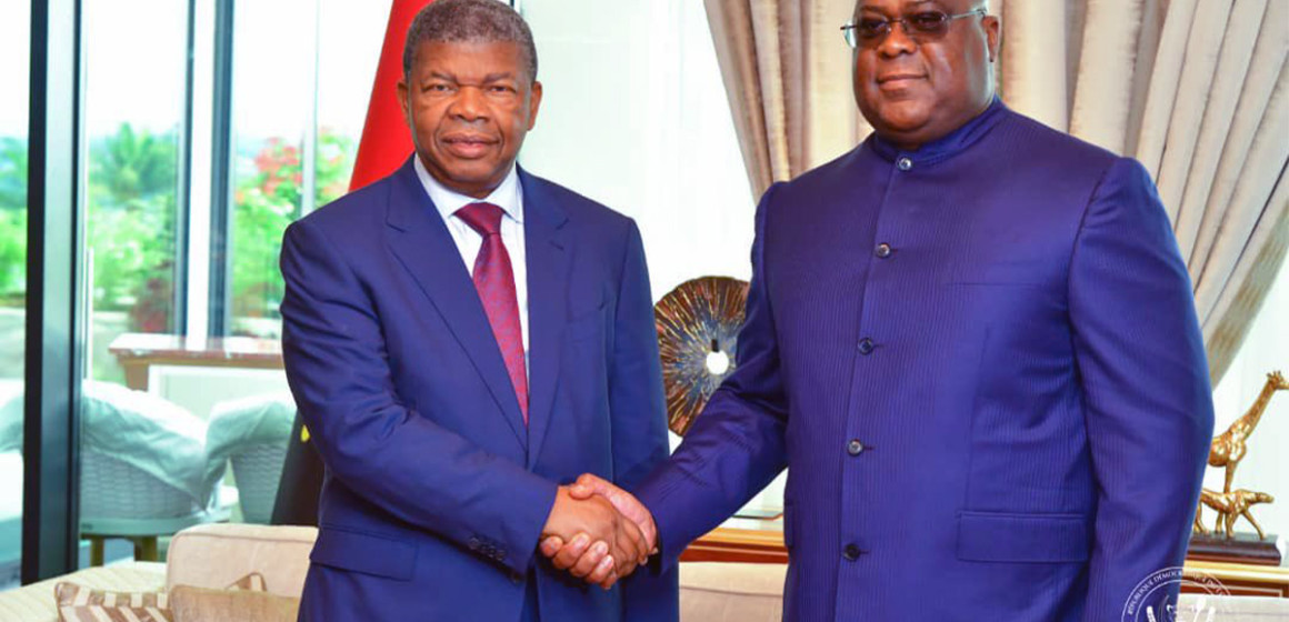 Les présidents Joao Lourenço et Félix Tshisekedi