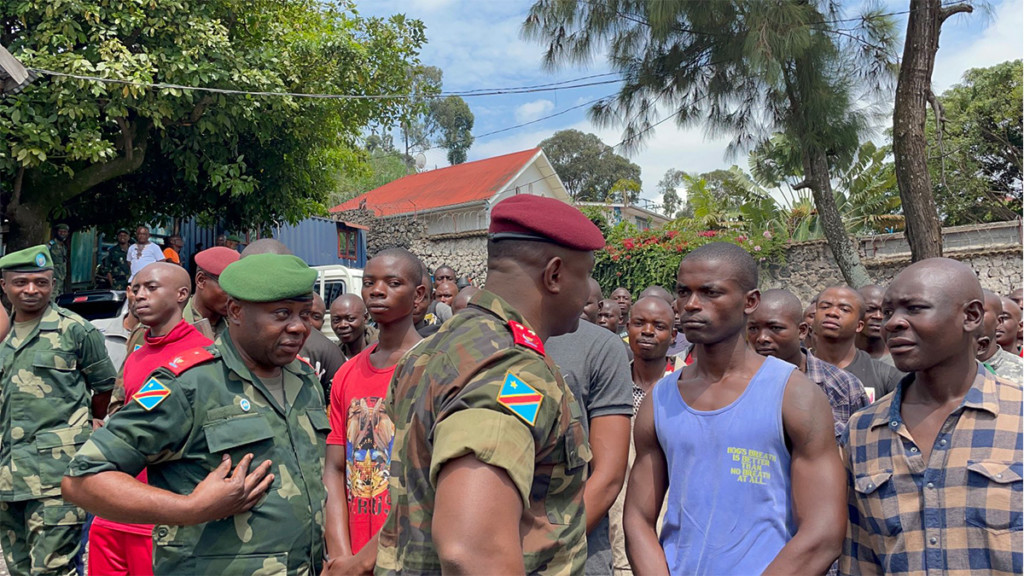 Recrues des FARDC à Goma ( Nord-Kivu)