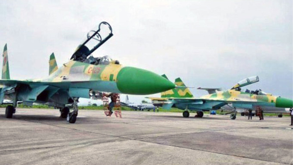 Chasseurs Sukhoi-25 des forces aériennes de la RDC