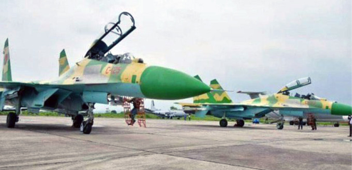 Chasseurs Sukhoi-25 des forces aériennes de la RDC
