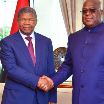 Les présidents Joao Lourenço et Félix Tshisekedi