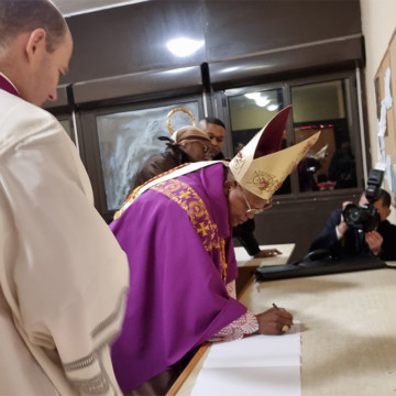 Le cardinal Fridolin Ambongo à Rome